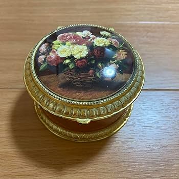Amazon | オルゴール 日本製 BOXオルゴール バラの花 小物入れ